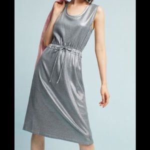 Anthropologie Metallic Knit Dolan Dress NWT